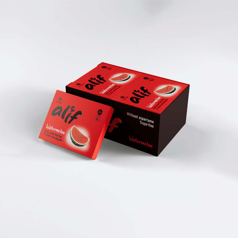 Alif watermelon chewing gum