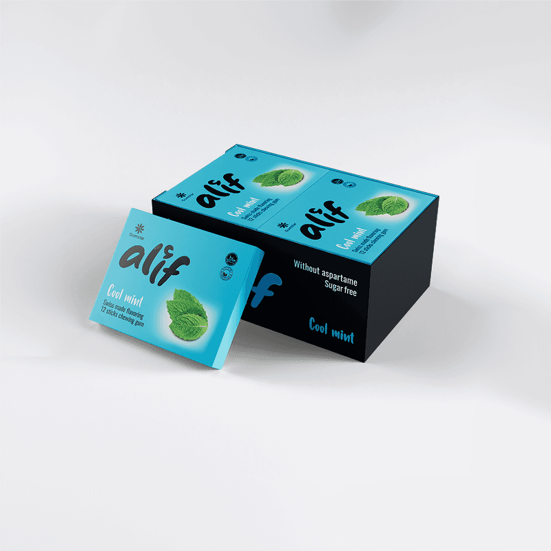 Alif cool mint chewing gum