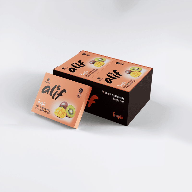 Alif tropic chewing gum