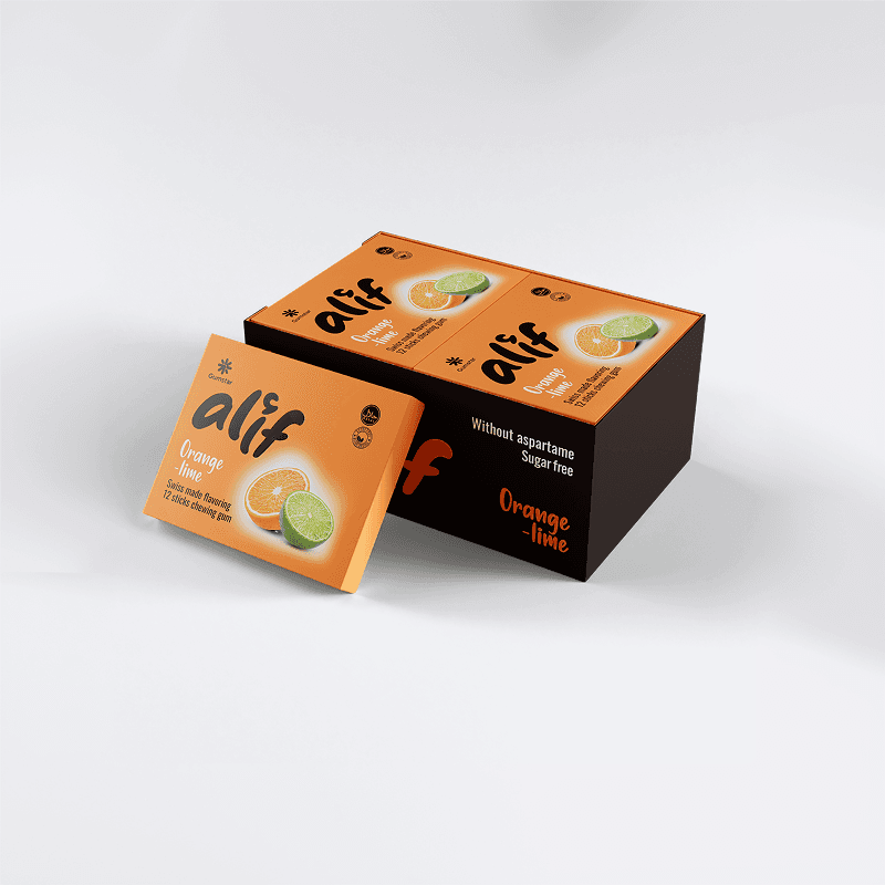Alif Orange-Lime chewing gum