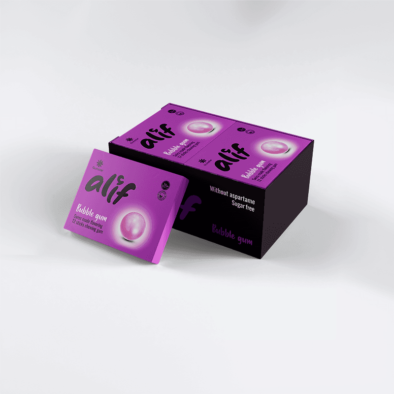 Alif bubble gum chewing gum