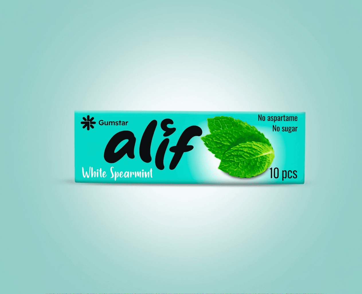 Alif white spearmint pillow package
